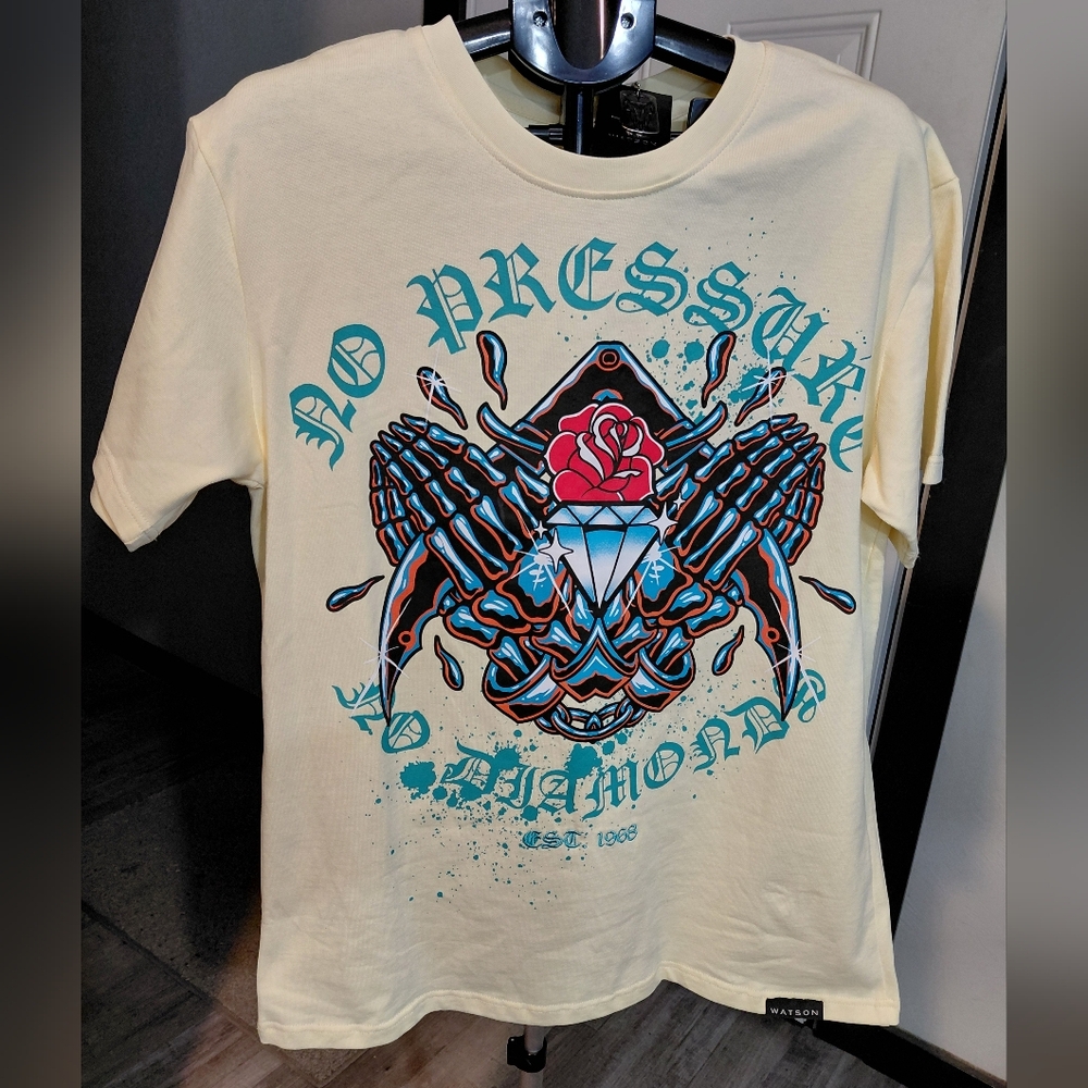 NEW Watson Premium Brand Graphic Tee No Pressure No Diamond SIZE MENS LARGE